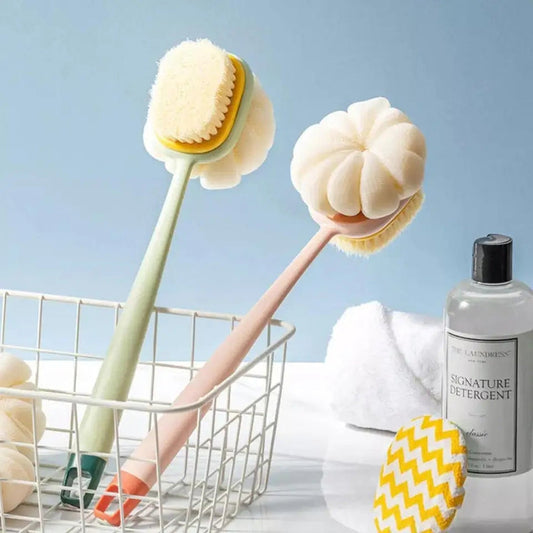 2 in 1 Long Exfoliating Shower Body Brush (Pack of 2)