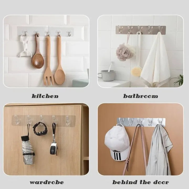 Silicon Six Hook Hanger (Buy 1 Get 2 Free)