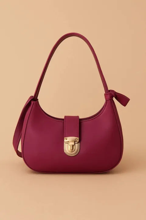 Trendy Faux Leather Shoulder Bag for Women