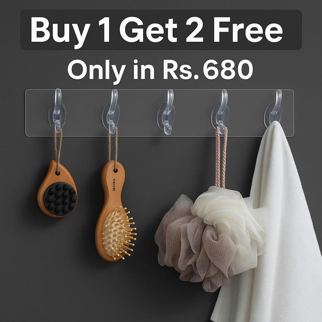 Silicon Six Hook Hanger (Buy 1 Get 2 Free)