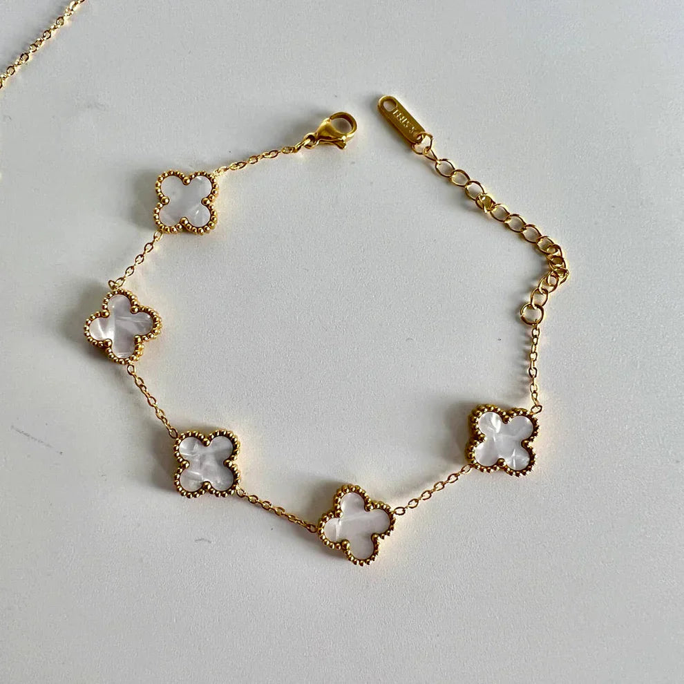 Four Leaf Clover Jewellery 3 Pcs Set