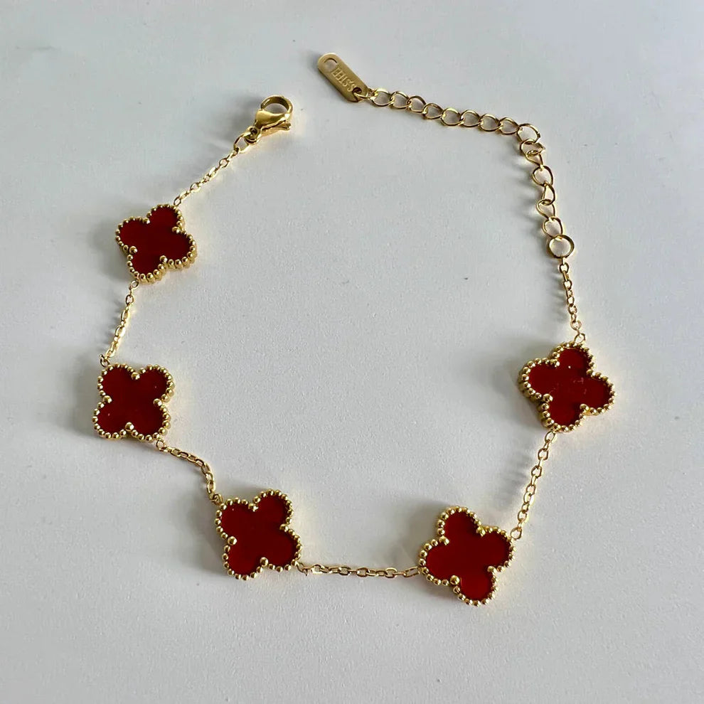 Four Leaf Clover Jewellery 3 Pcs Set