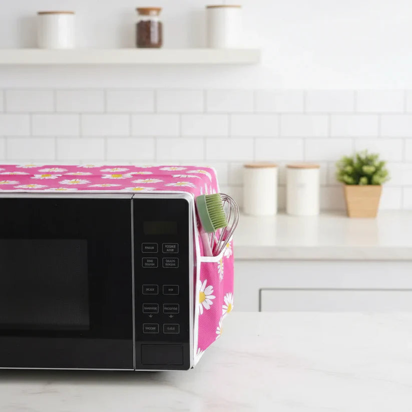 Microwave Cover with Pockets