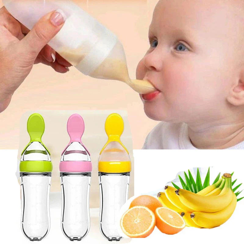 Baby Pillow with Silicon Spoon Feeder