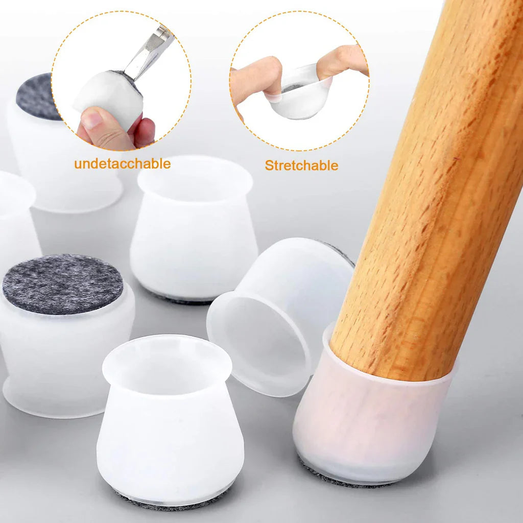 Chair Legs Silicone Cover (24 Pcs)