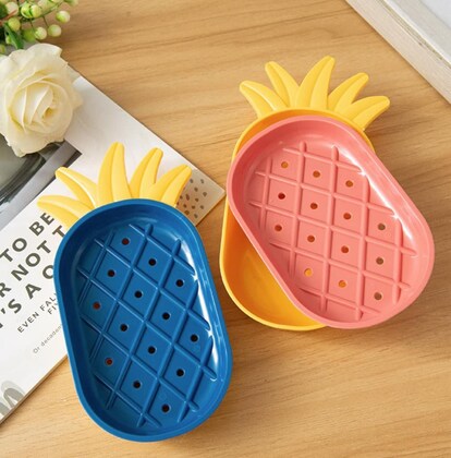 Pineapple-Shaped Soap Dish with Drainage