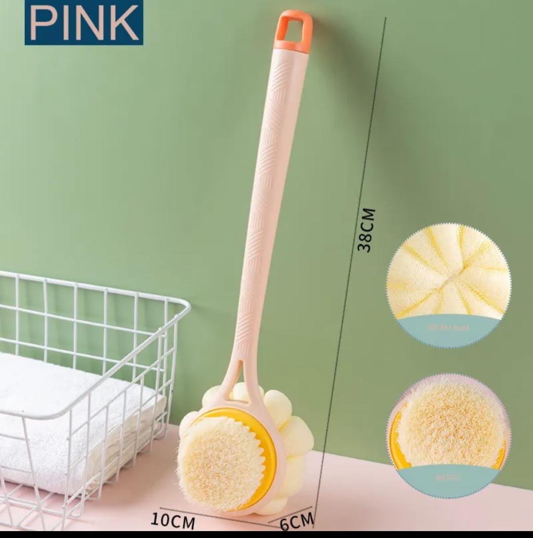 2 in 1 Long Exfoliating Shower Body Brush (Pack of 2)