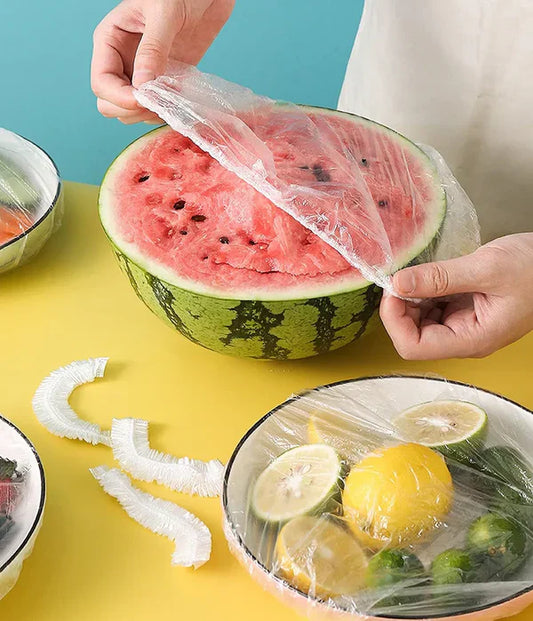 100 Pcs Reusable Elastic Food Covers