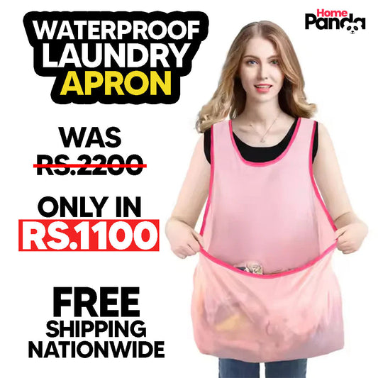 Waterproof Large Pocket Laundry Apron